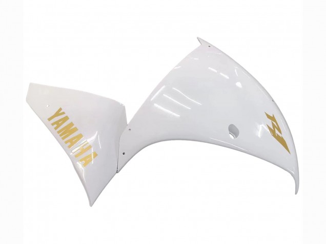 2012-2014 Yamaha YZF 1000 R1 Motorcycle Fairings - White Gold Decals