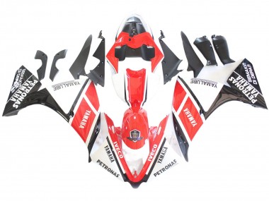 Cheap 2012-2014 Yamaha YZF 1000 R1 Motorcycle Fairings - White Red Glossy Black Petronas