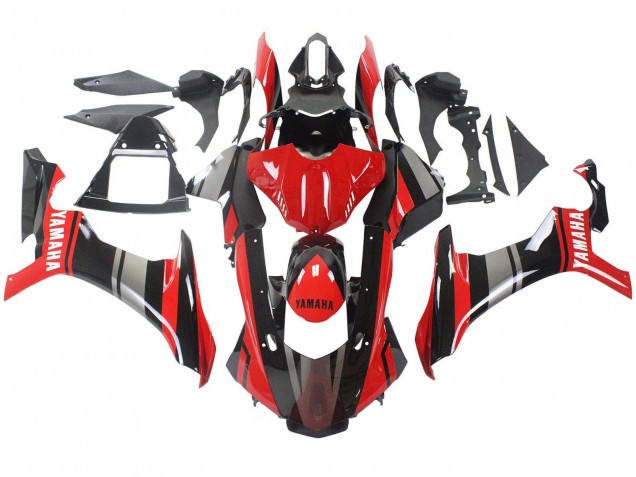 2015-2019 Yamaha YZF 1000 R1 Motorcycle Fairings - Red Black Silver