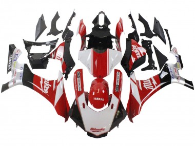 Cheap 2015-2019 Yamaha YZF 1000 R1 Motorcycle Fairing - White Red Black Milwaukee
