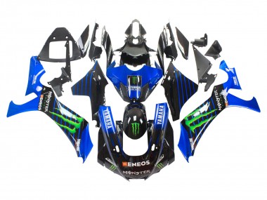 Cheap 2020-2025 Yamaha YZF 1000 R1 Motorcycle Fairings - Blue Black Green Black ENEOS Monster