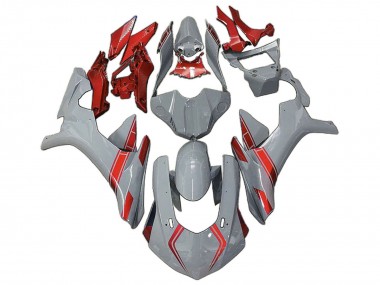 Cheap 2020-2025 Yamaha YZF 1000 R1 Motorcycle Fairings - Nardo Grey Red