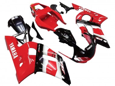 Cheap 1998-2002 Yamaha YZF 600 R6 Motorcycle Fairing - Red White Glossy Black