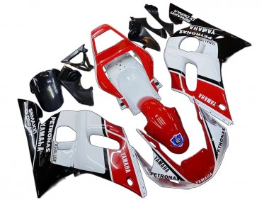 Cheap 1998-2002 Yamaha YZF 600 R6 Motorcycle Fairings - White Red Black Petronas Yamalube 50th