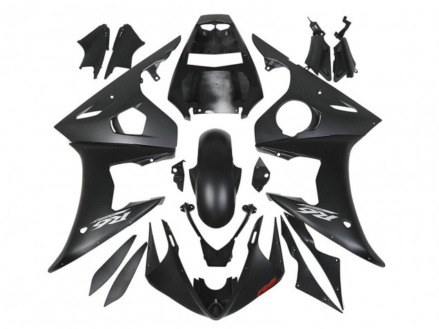2006-2009 Yamaha YZF R6S Motorcycle Fairings - Matte Black