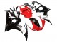 2006-2009 Yamaha YZF R6S Motorcycle Fairings - Red White Glossy Black