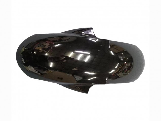 2003-2004 Yamaha YZF R6 Motorcycle Fairings - Glossy Black Matte Black White Decals