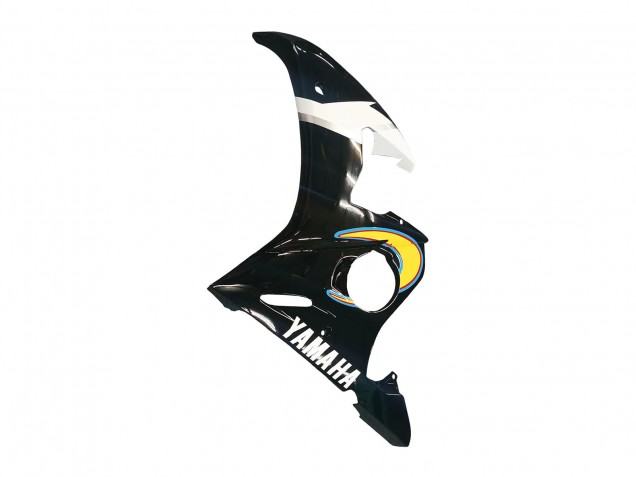 2006-2009 Yamaha YZF R6S Motorcycle Fairings - Yellow Red Glossy Black 46