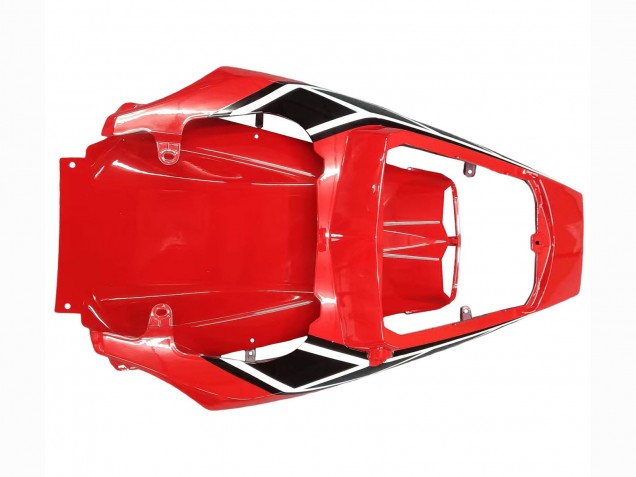2006-2009 Yamaha YZF R6S Motorcycle Fairing - White Red Glossy Black
