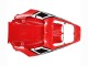 2006-2009 Yamaha YZF R6S Motorcycle Fairing - White Red Glossy Black