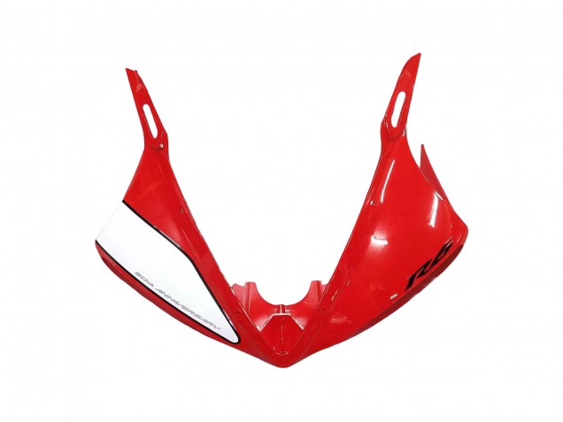 2006-2009 Yamaha YZF R6S Motorcycle Fairing - White Red Glossy Black