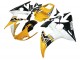 2006-2009 Yamaha YZF R6S Motorcycle Fairings - Yellow White Glossy Black