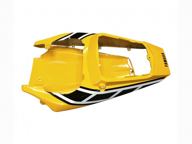 2006-2009 Yamaha YZF R6S Motorcycle Fairings - Yellow White Glossy Black