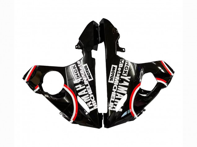 2006-2009 Yamaha YZF R6S Motorcycle Fairings - Glossy Black Red White Lucky Strike Motul