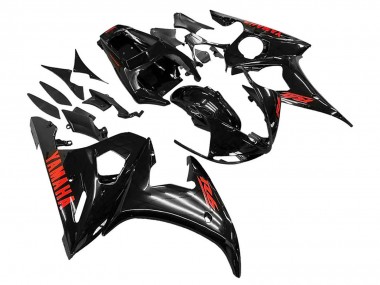 Cheap 2003-2004 Yamaha YZF R6 Motorcycle Fairings - Glossy Black Red