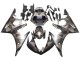 2006-2009 Yamaha YZF R6S Motorcycle Fairings - Grey Matte Black Geometric