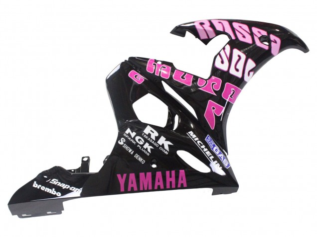 2006-2009 Yamaha YZF R6S Motorcycle Fairings - Yellow Pink Glossy Black Rossi Repsol 46