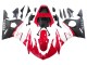 2006-2009 Yamaha YZF R6S Motorcycle Fairings - Red White Matte Black
