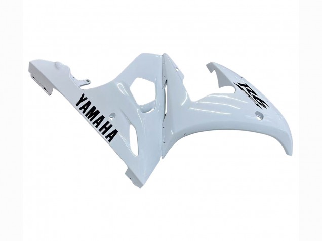 2006-2009 Yamaha YZF R6S Motorcycle Fairings - White Black Decals
