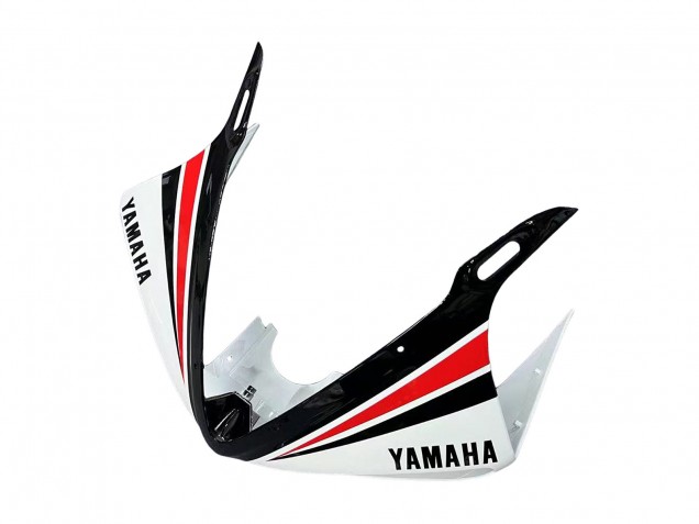 2006-2009 Yamaha YZF R6S Motorcycle Fairings - White Red Glossy Black Motul