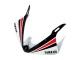 2006-2009 Yamaha YZF R6S Motorcycle Fairings - White Red Glossy Black Motul