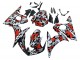 2006-2009 Yamaha YZF R6S Motorcycle Fairings - Black Red Grey Camouflage