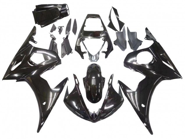 2006-2009 Yamaha YZF R6S Motorcycle Fairings - Glossy Black