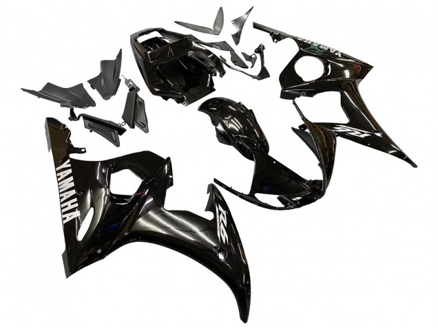 2005 Yamaha YZF 600 R6 Motorcycle Fairings - Glossy Black