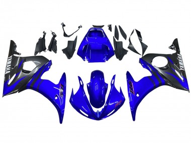 Cheap 2005 Yamaha YZF 600 R6 Motorcycle Fairings - Glossy Blue Black