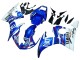 2005 Yamaha YZF 600 R6 Motorcycle Fairings - Blue White Red Motul Michelin Fiat