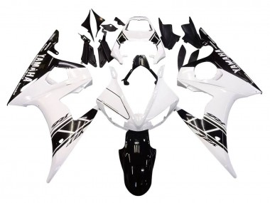 Cheap 2005 Yamaha YZF 600 R6 Motorcycle Fairings - White Black