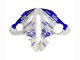 2005 Yamaha YZF 600 R6 Motorcycle Fairings - White Blue Yamalube