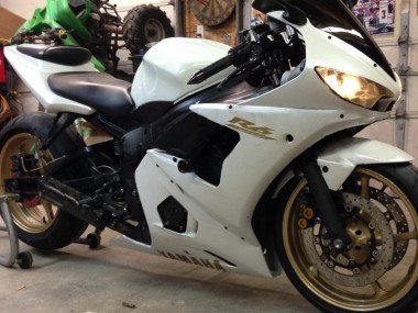 Cheap 2005 Yamaha YZF 600 R6 Motorcycle Fairings - White Gold