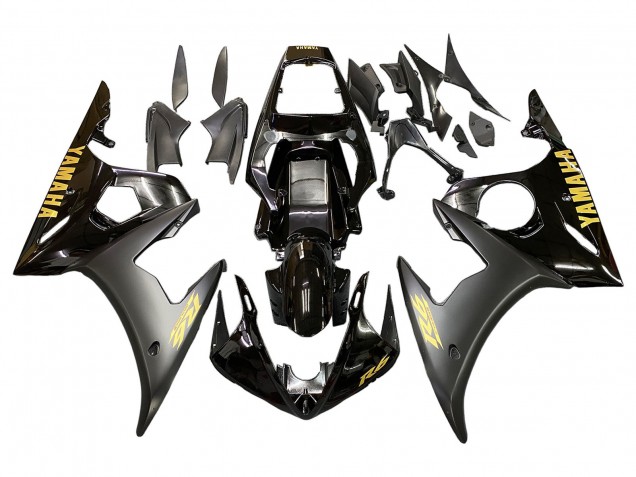 2005 Yamaha YZF 600 R6 Motorcycle Fairing - Black Gold