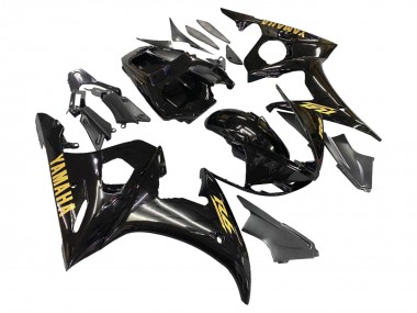 Cheap 2005 Yamaha YZF 600 R6 Motorcycle Fairings - Black Gold