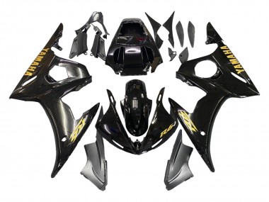 Cheap 2005 Yamaha YZF 600 R6 Motorcycle Fairings - Black Gold