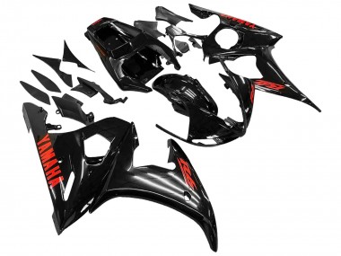 Cheap 2005 Yamaha YZF 600 R6 Motorcycle Fairings - Black Red