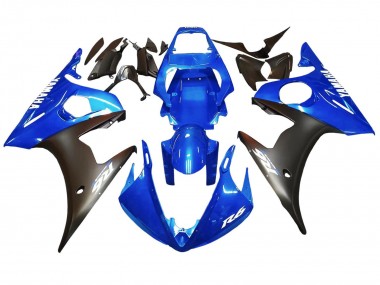 Cheap 2005 Yamaha YZF 600 R6 Motorcycle Fairings - Blue Matte Black