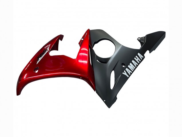 2005 Yamaha YZF 600 R6 Motorcycle Fairing Kits - Red Matte Black