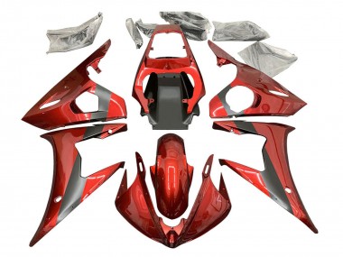 Cheap 2005 Yamaha YZF 600 R6 Motorcycle Fairings - Red Matte Black