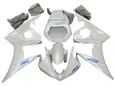 Cheap 2005 Yamaha YZF 600 R6 Motorcycle Fairings - White Blue