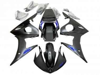 Cheap 2005 Yamaha YZF 600 R6 Motorcycle Fairings - Black Blue