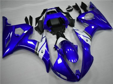 Cheap 2005 Yamaha YZF 600 R6 Motorcycle Fairings - Blue White
