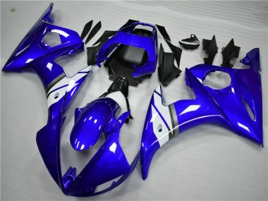 Cheap 2005 Yamaha YZF 600 R6 Motorcycle Fairings - Blue White