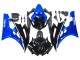 2006-2007 Yamaha YZF 600 R6 Motorcycle Fairings - Blue Glossy Black