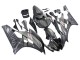 2006-2007 Yamaha YZF 600 R6 Motorcycle Fairings - Matte Black Silver Flame