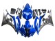 2006-2007 Yamaha YZF 600 R6 Motorcycle Fairings - Blue White Glossy Black