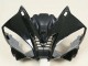 2006-2007 Yamaha YZF 600 R6 Motorcycle Fairings - Glossy Black Matte Black White Motul Michelin