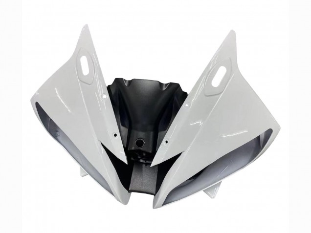 2006-2007 Yamaha YZF 600 R6 Motorcycle Fairings - White Matte Black