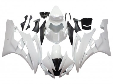 Cheap 2006-2007 Yamaha YZF 600 R6 Motorcycle Fairings - White